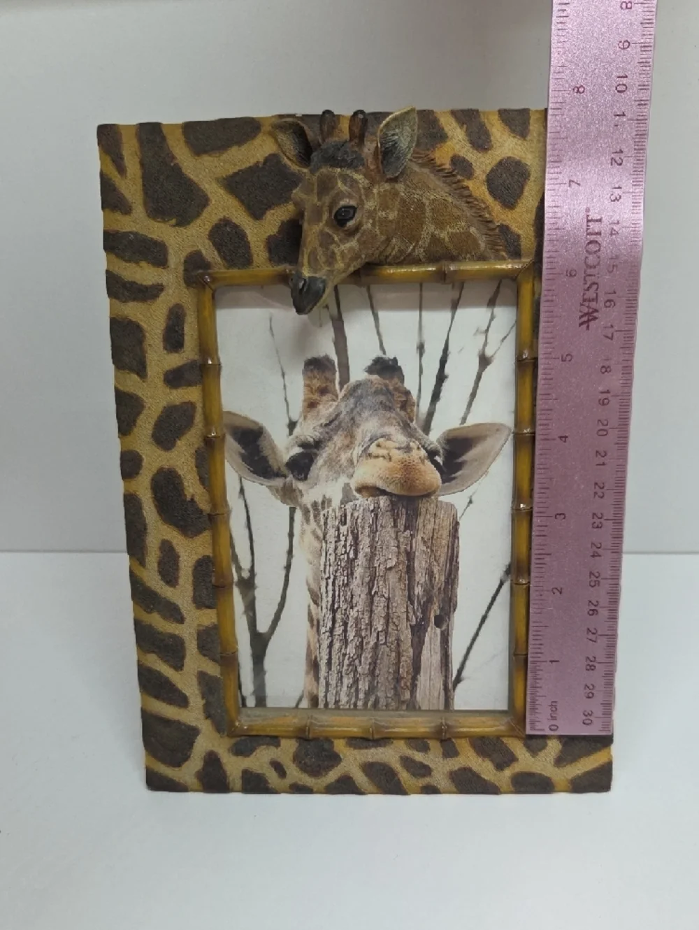 Giraffe Pattern Decorative Photo Frame + Brown/Tan Photo Frame - Picture 8 of 14